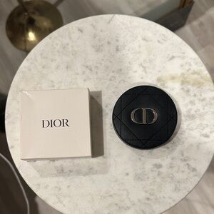 Dior Black Quilted Pocket Mirror